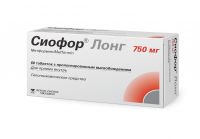 Сиофор лонг 750мг таб.пролонг.высв. №60 (БЕРЛИН-ХЕМИ)