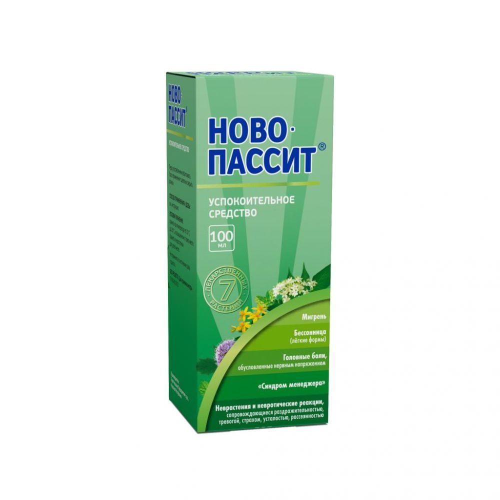 Ново-пассит 100мл р-р д/пр.внутр. №1 фл. (Dong-a pharmaceutical co.) - цены  в Уфе, купить Ново-пассит 100мл р-р д/пр.внутр. №1 фл. в аптеке Фармленд,  инструкция по применению, отзывы