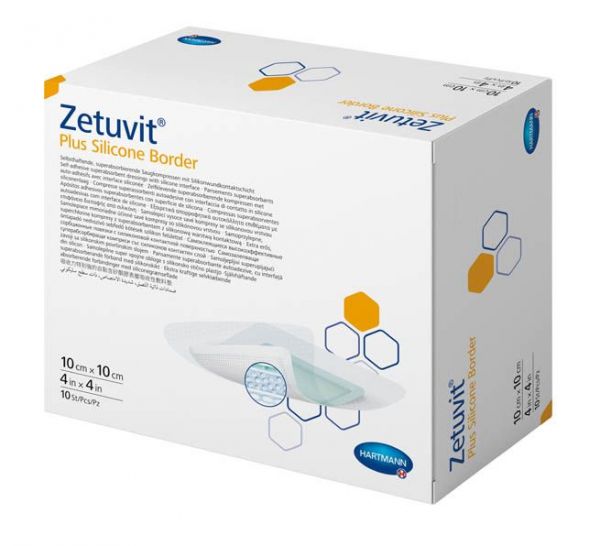 Hartmann (Хартманн) повязка цетувит плюс силикон бордер №10 шт.  10*10см 4139101 (Paul hartmann s.a.)