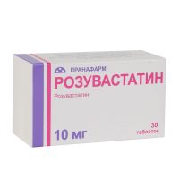 Розувастатин 10мг таб.п/об.пл. №30 (ПРАНАФАРМ)