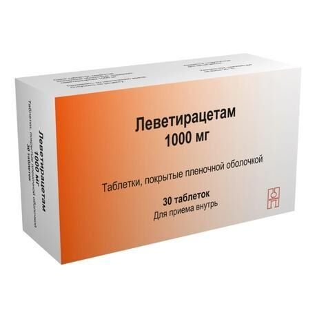 Леветирацетам 1000мг таб.п/об.пл. №30 (Макиз-фарма ооо)
