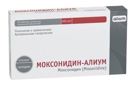 Моксонидин 0,4мг таб.п/об.пл. №60 (Алиум ао)