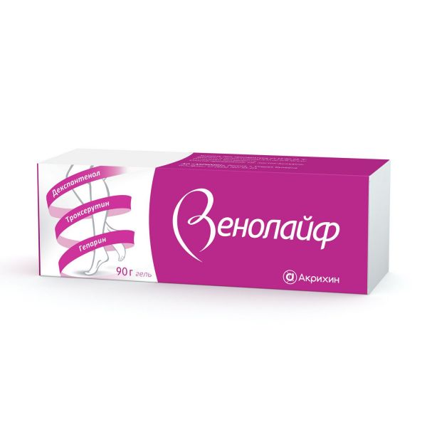 Венолайф 90г гель д/пр.наружн. №1 туба (Акрихин хфк оао_3)