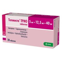 Телмиста трио 5мг+12,5мг+40мг таб. №28 (КРКА)