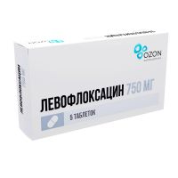 Левофлоксацин 750мг таб.п/об. №5 (АТОЛЛ)