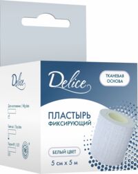 Delice (Делис) лейкопластырь 5*500см ткан.осн. (CHANGZHOU HUALIAN HEALTH DRESSING CO.)