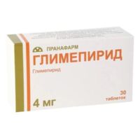 Глимепирид 4мг таб. №30 (ПРАНАФАРМ)