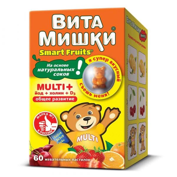 Витамишки multi+ пастилки жев. №60 (J. luehders gmbh/биовид ооо)