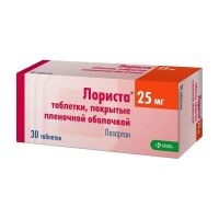 Лориста 25мг таб.п/об.пл. №30 (КРКА)