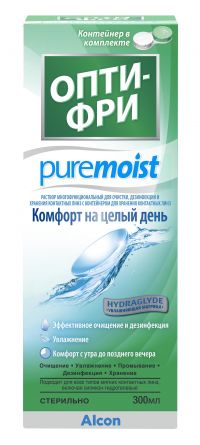 Раствор для линз опти-фри pure moist 300мл №1 фл. (АЛКОН)