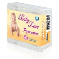 Русалочка ватные палочки №56 baby line (РУСАЛОЧКА ГК)