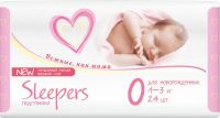 Sleepers (слиперс) подгузники 0 №24 д/новорожд 1-3кг (ONTEX MAYEN GMBH)