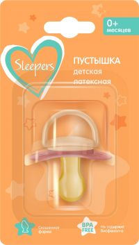 Sleepers (Слиперс) соска-пустышка от 0 мес. латекс ортодонт. 35751 (АМТ ТРЕЙД ООО)