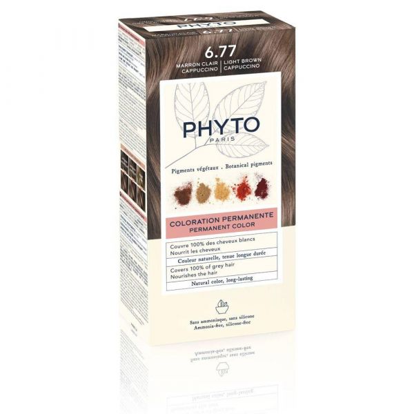 Phytosolba (Фитосольба) краска для волос 6.77 светлый каштан- капучино 2389 (Phytosolba laboratoires)