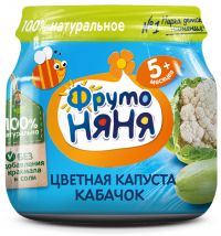 Фрутоняня пюре 80г цв.капуста кабачок (ПРОГРЕСС ОАО)