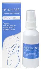 Гинокейр 0,1% 60мл спрей д/пр.местн.,наружн. №1 фл. (СИНТЕЗ)