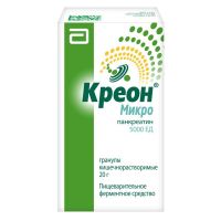 Креон микро 5000ед 20г гран. п/об.киш/раств. №1 фл. (ЭББОТТ)