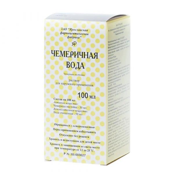 Чемеричная вода 100мл р-р д/пр.наружн. №1 фл. (Ярославская фармацевтическая фабрика зао_2)
