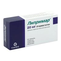 Липримар 20мг таб.п/об.пл. №30 (ПФАЙЗЕР)