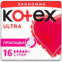 Kotex (Котекс) прокладки ультра №16 сетчат. супер 9425475 (KIMBERLY-CLARK CORP.)