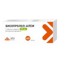Бисопролол 10мг таб.п/об. №60 (АЛСИ ФАРМА)
