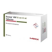 Конкор ам 10мг+5мг таб. №30 (МЕРК)
