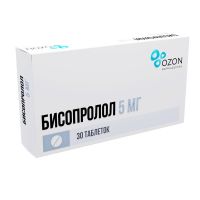 Бисопролол 5мг таб.п/об. №30 (АТОЛЛ)