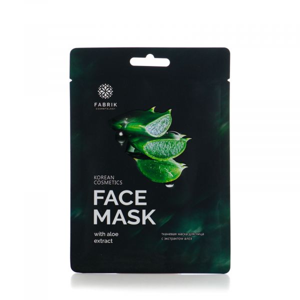 Fabrik cosmetology (фабрик косметолоджи) маска для лица тканевая 25г экстракт алоэ (Oks compani limited)