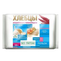 Ди энд ди хлебцы амарантовые 100г топинамбур чеснок (КОРПОРАЦИЯ ДИ ЭНД ДИ)