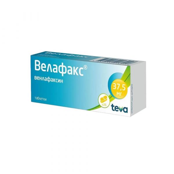 Велафакс 37.5мг таб. №28 (Teva pharmaceutical industries ltd.)