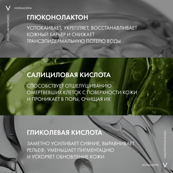 Vichy (виши) нормадерм гель-сыворотка очищ. с эф. пилинга 125мл (Vichy laboratoires)