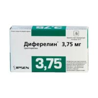 Диферелин 3.75мг лиоф.д/сусп.д/ин.в/м.пролонг. №1 фл.  +раств.амп +шприц (ИПСЕН)