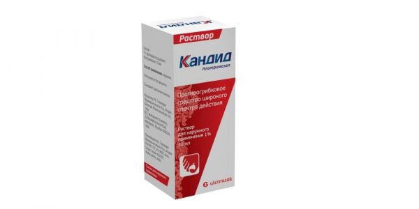 Кандид 1% 20мл р-р д/пр.наружн. №1 фл. (Glenmark pharmaceuticals ltd)