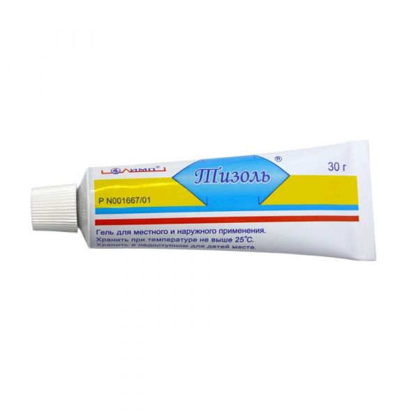 Тизоль 30г гель д/пр.местн.,наружн. №1 туба (Олимп ооо)