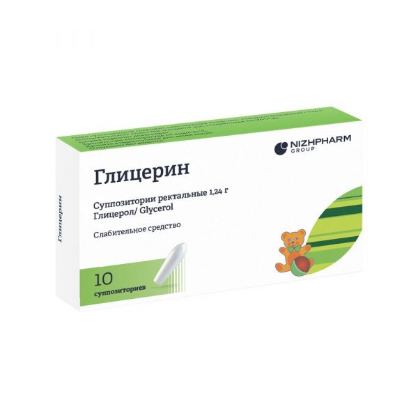 Глицерин супп.рект. №10 для детей (Нижфарм оао)