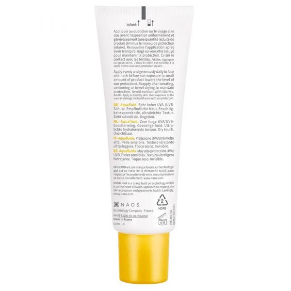 Bioderma (биодерма) фотодерм мах аквафлюид 40мл spf50+ (Naos)
