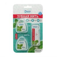 Oleos (Олеос) зубная нить 50м №2 + флосс-зубочистки №10 (ОЛЕОС)