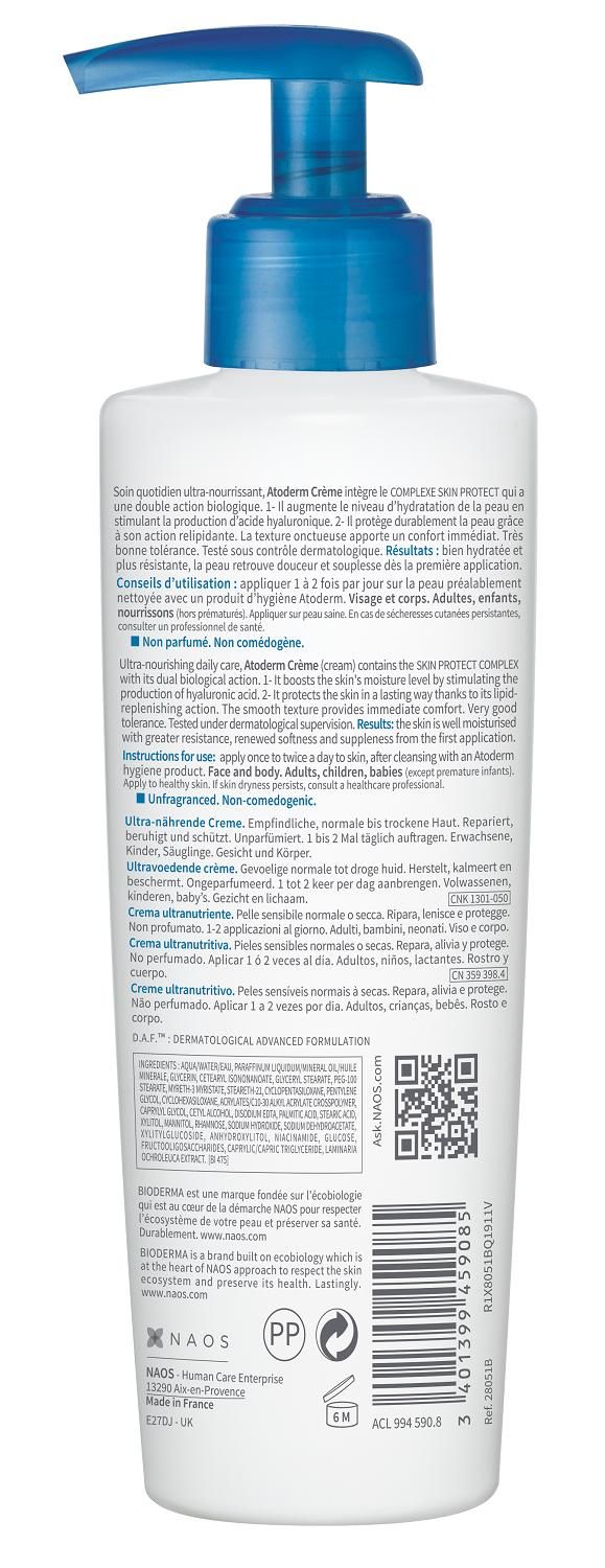 Bioderma (Биодерма) атодерм крем 200мл 4315 (Naos)