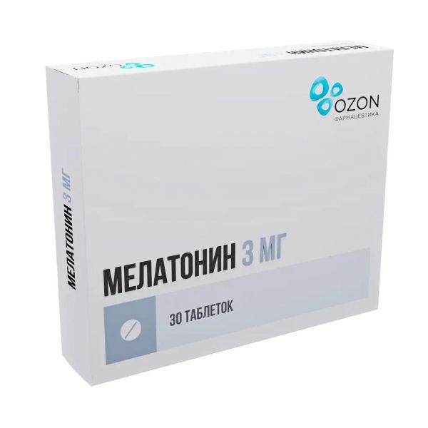 Мелатонин 3мг таб.п/об.пл. №30 (Озон ооо)