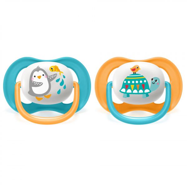 Avent (авент) соска-пустышка №2 6-18 мес. пингвин/ черепаха scf080/07 (Philips consumer lifestyle b.v.)