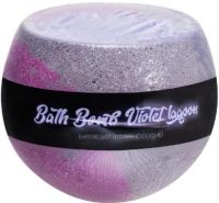 Fabrik cosmetology (Фабрик косметолоджи) шарик бурлящий для ванны с солью 215г violet lagoon (ФАБРИК КОСМЕТИК ООО)