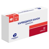 Карведилол 12.5мг таб. №30 (КАНОНФАРМА)