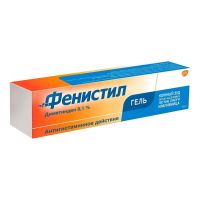 Фенистил 0,1% 100г гель д/пр.наружн. №1 туба (ГЛАКСО)