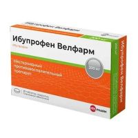Ибупрофен 200мг таб. №20 (ВЕЛФАРМ)