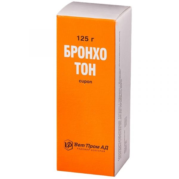 Бронхотон 125мл сироп №1 фл. (Vetprom ad)