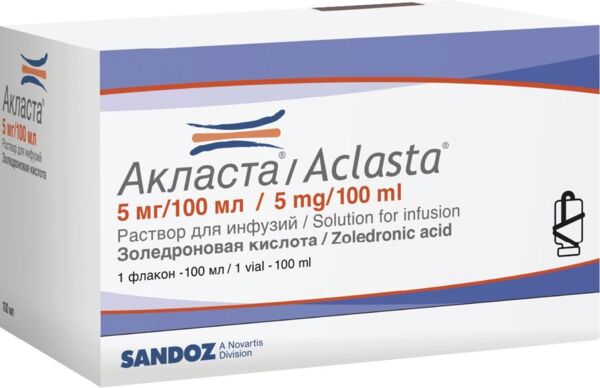 Акласта 50мкг/мл 100мл р-р д/инф. №1 фл.полим. (Fresenius kabi austria gmbh/lek pharmaceuticals d d_1)