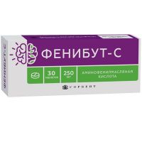 Фенибут 250мг таб. №30 (СОРБЕНТ)