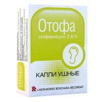 Отофа 2.6% 10мл капли ушн. №1 фл.пипет.доз. (РЕКОРДАТИ)