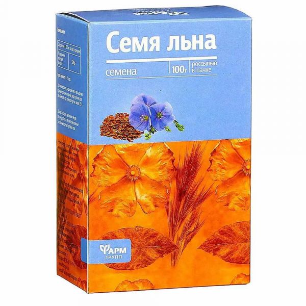 Льна семена 100г №1 пач.  бад (Фармгрупп ооо)