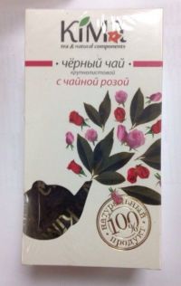 Kima (Кима) чай черный байховый листовой высшего сорта 50г с бутонами чайной розы (СОЛНЦЕ АЛТАЯ)